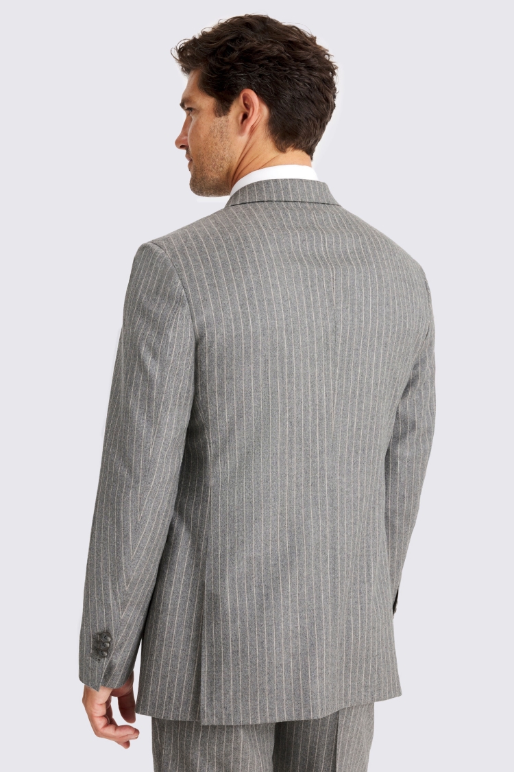 Italian Tailored Fit Grey Stripe Suit