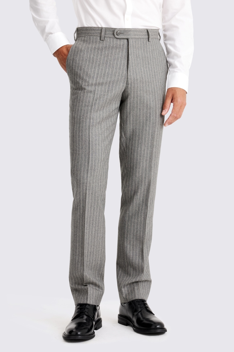 Italian Tailored Fit Grey Trousers