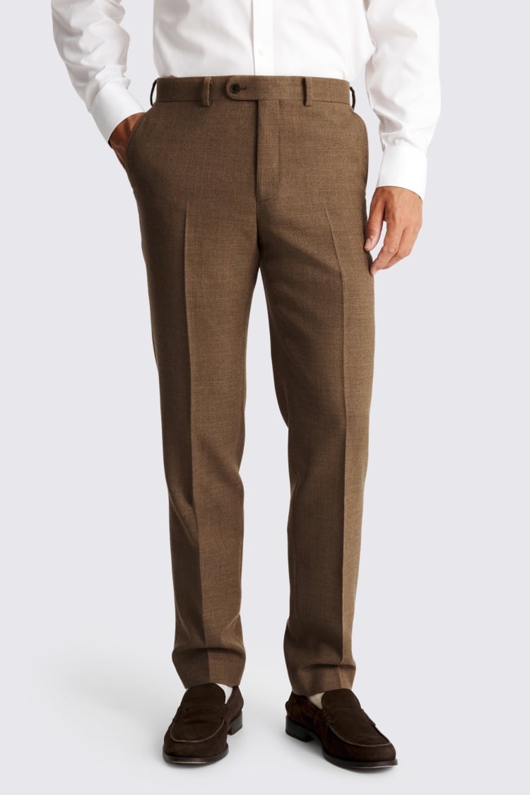 Tailored Fit Gold Twill Trousers