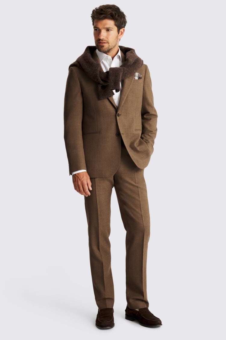 Tailored Fit Gold Twill Jacket