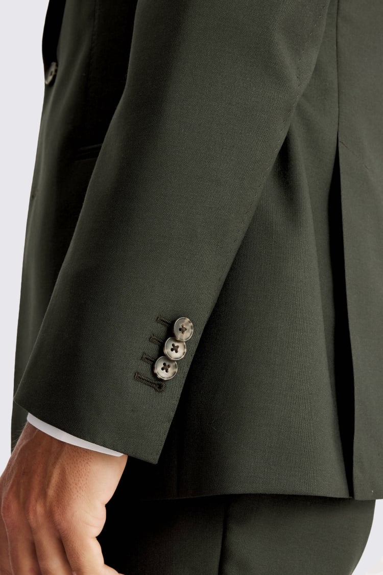 Italian Tailored Fit Dark Green Suit