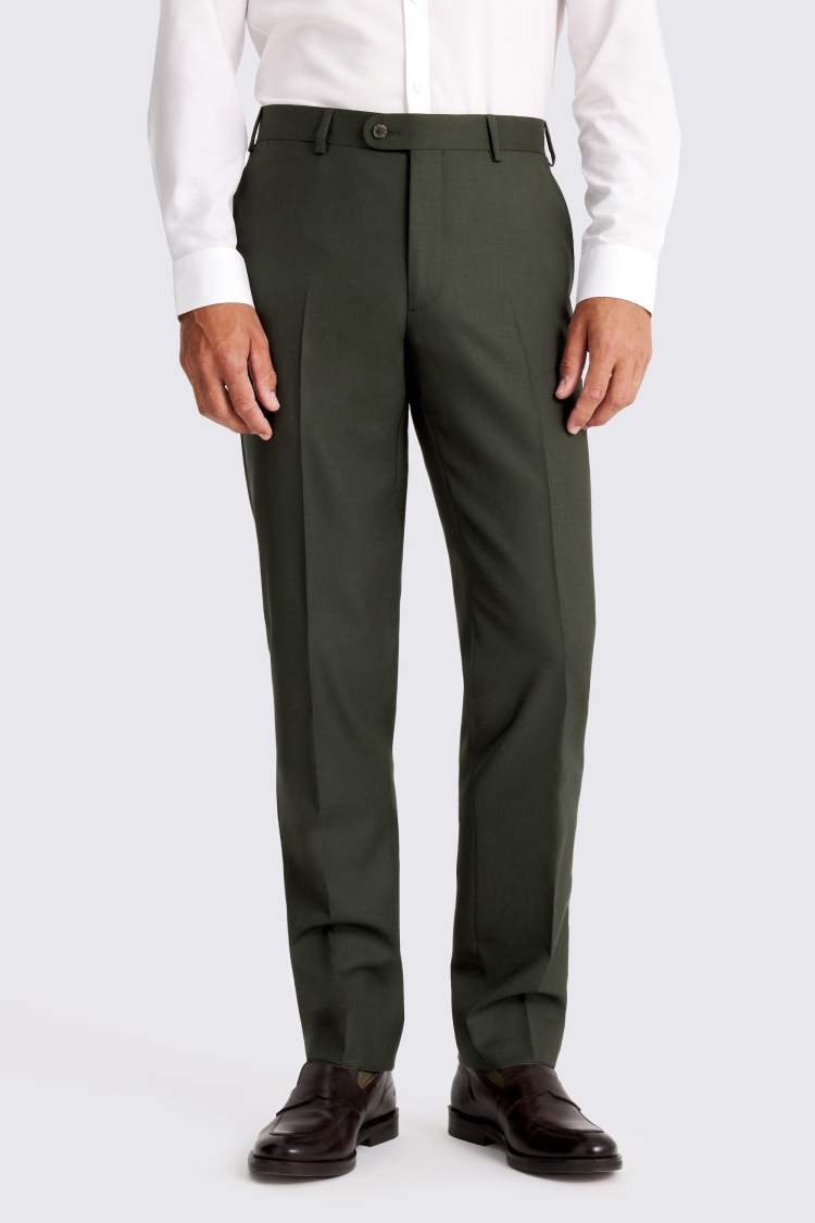 Italian Tailored Fit Dark Green Suit