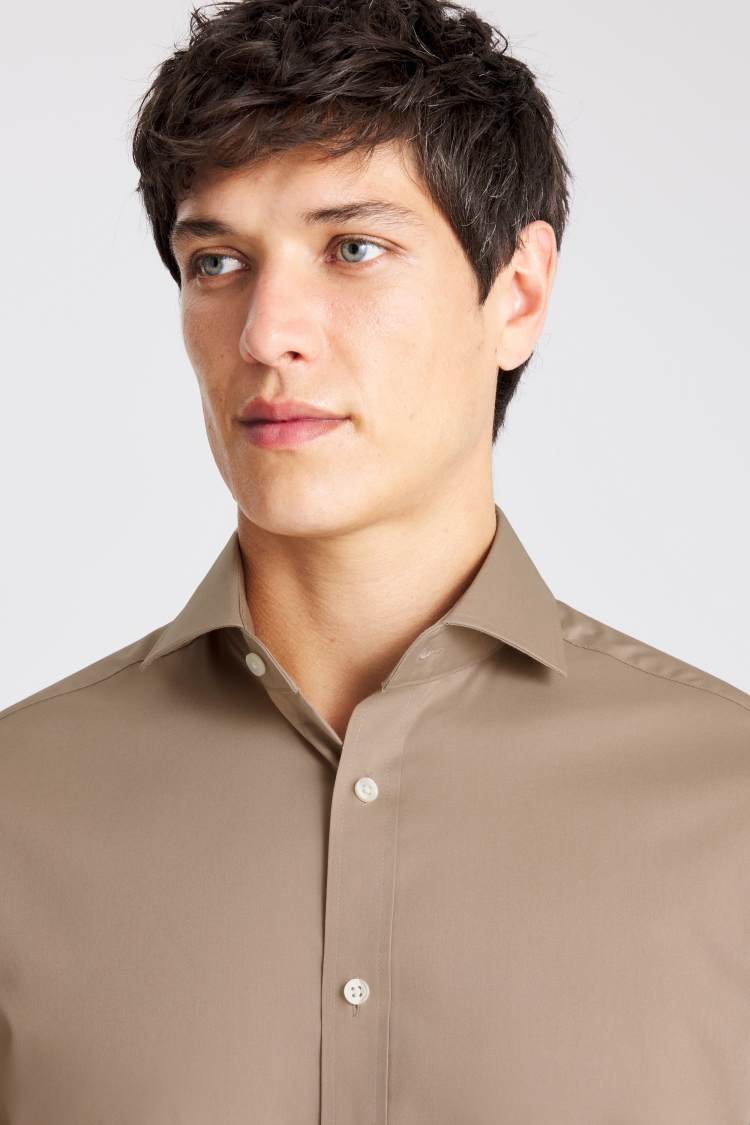 Tailored Fit Straw Stretch Shirt