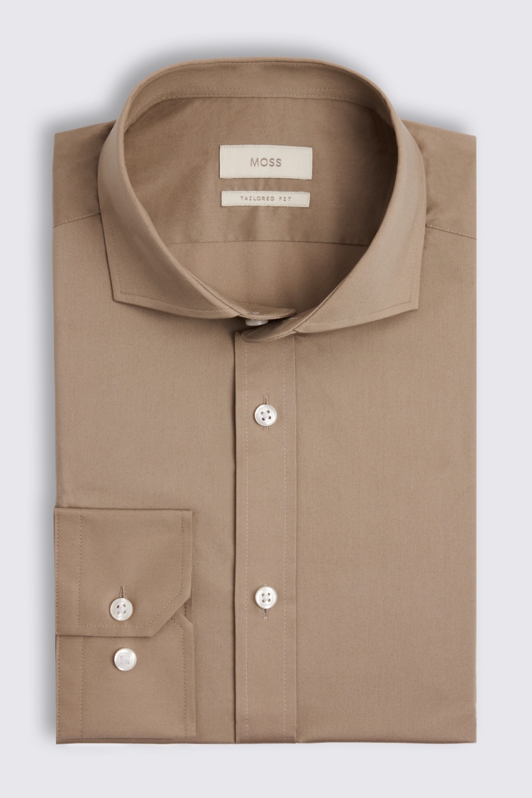 Tailored Fit Straw Stretch Shirt