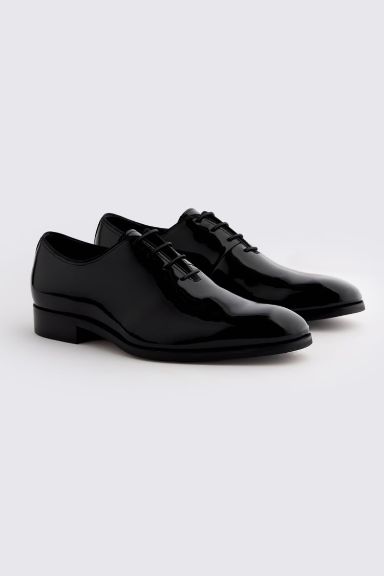 John White Talbot Black Patent Dress Shoe
