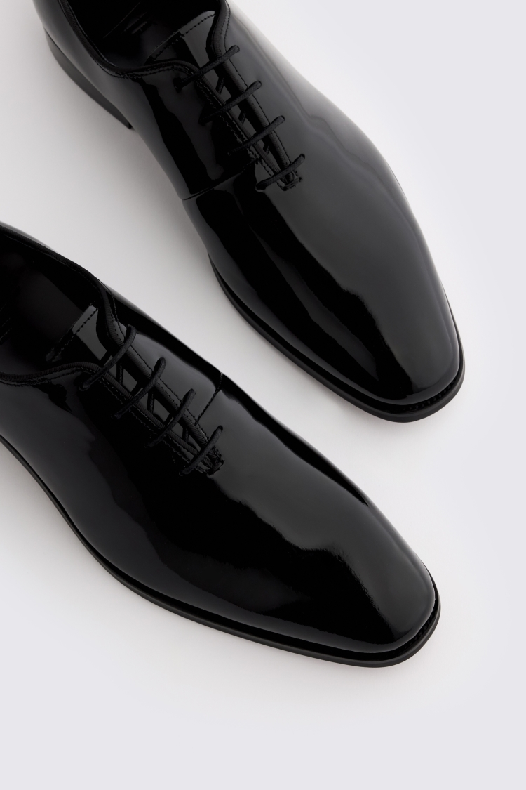 John White Talbot Black Patent Dress Shoe