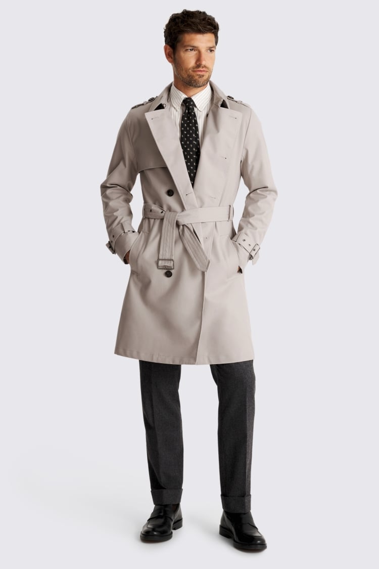 Light Taupe Trench Coat