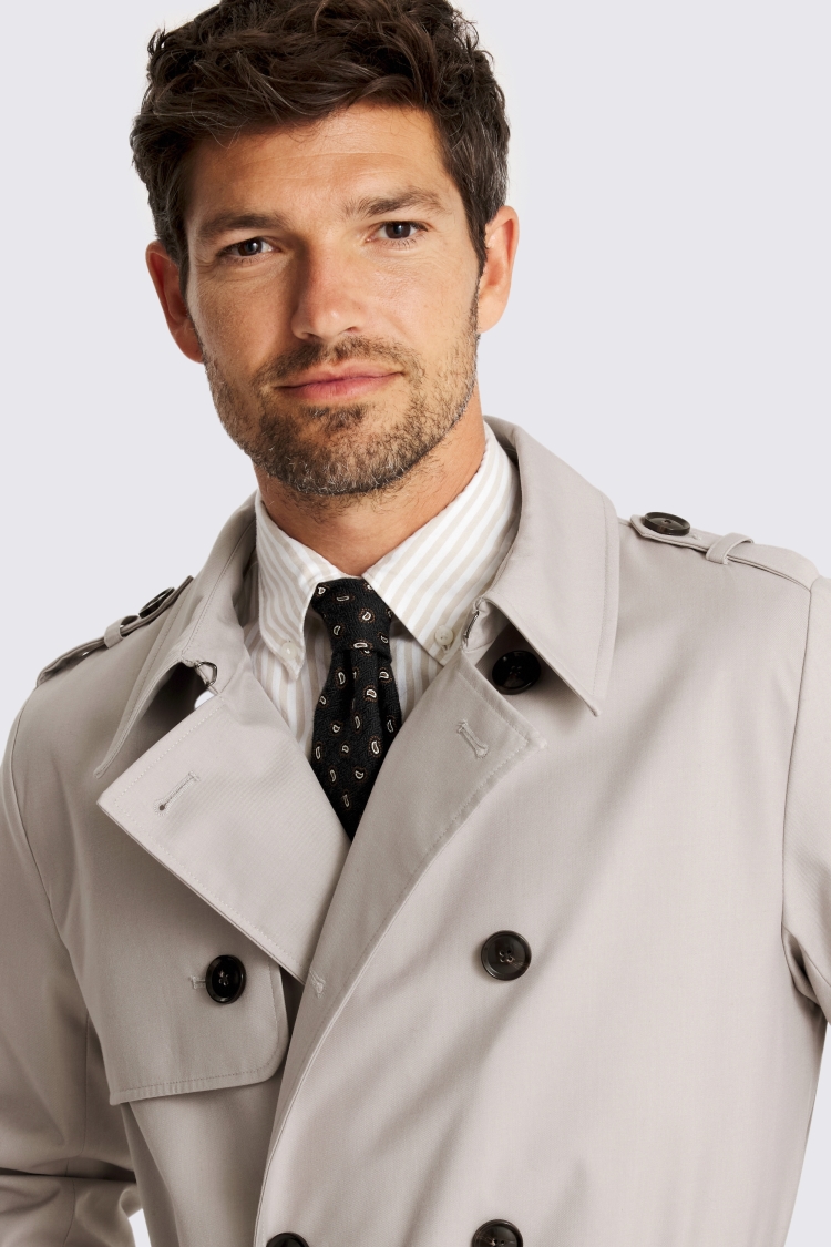 Light Taupe Trench Coat