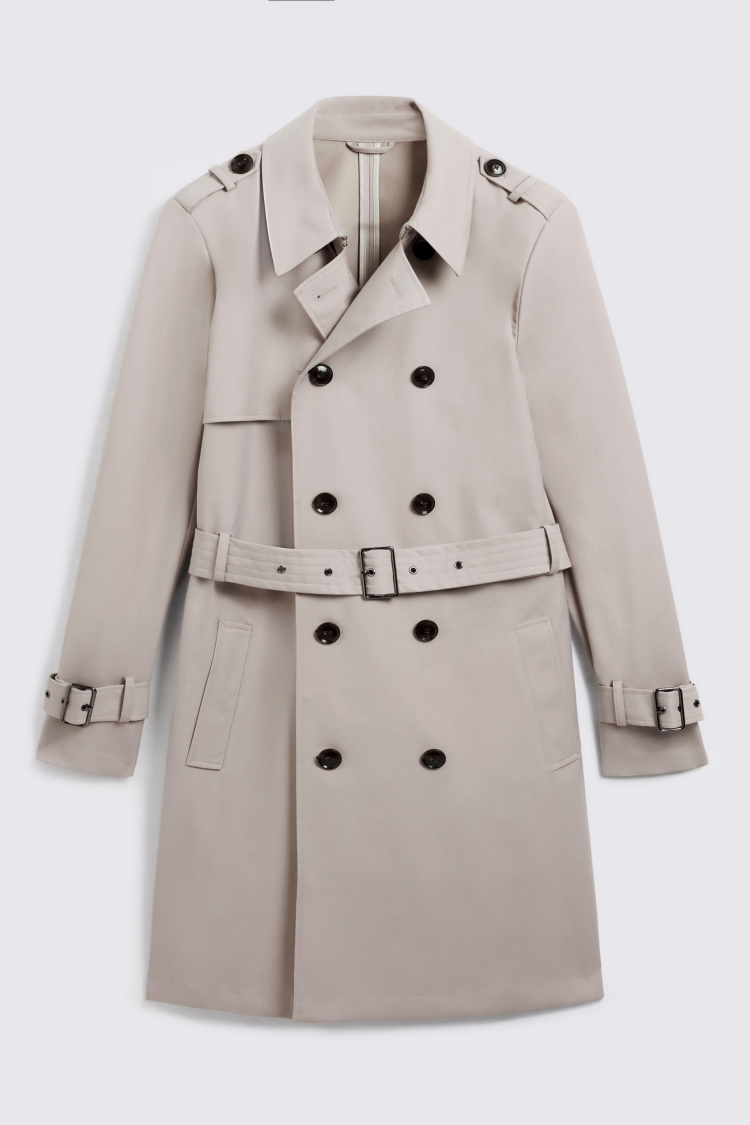 Light Taupe Trench Coat