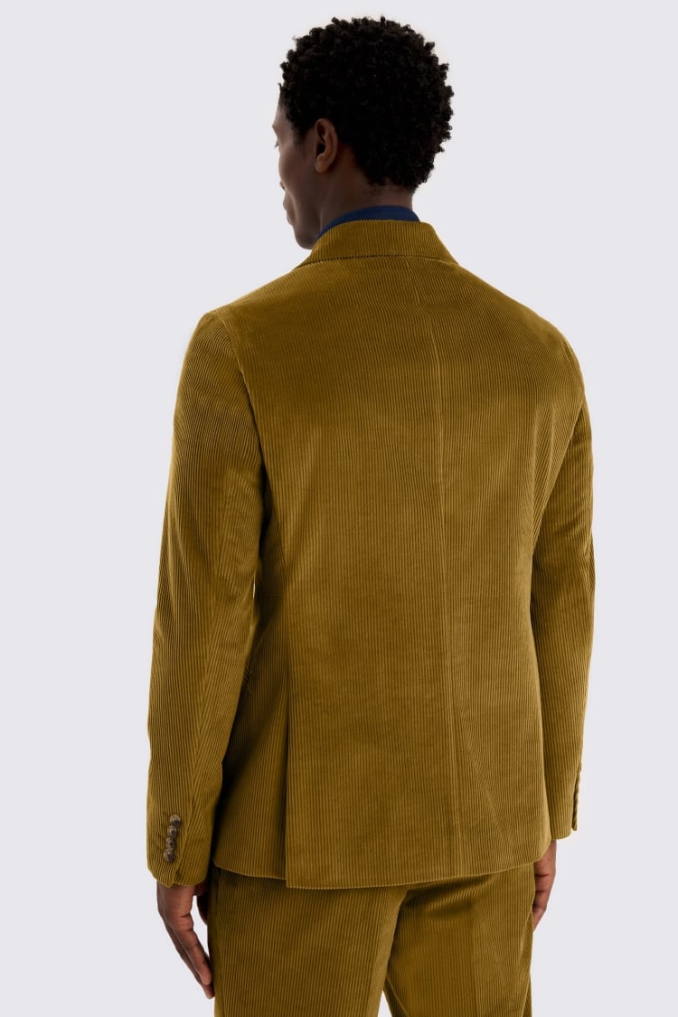 Slim Fit Olive Corduroy Suit