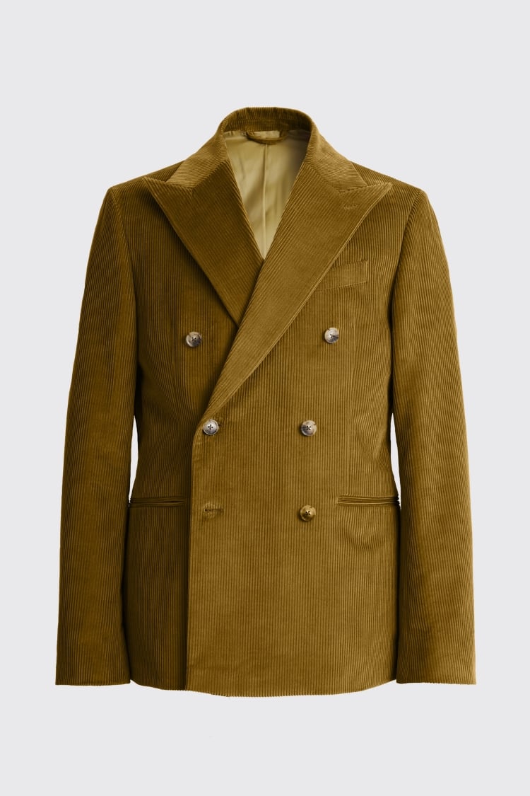 Slim Fit Olive Corduroy Suit