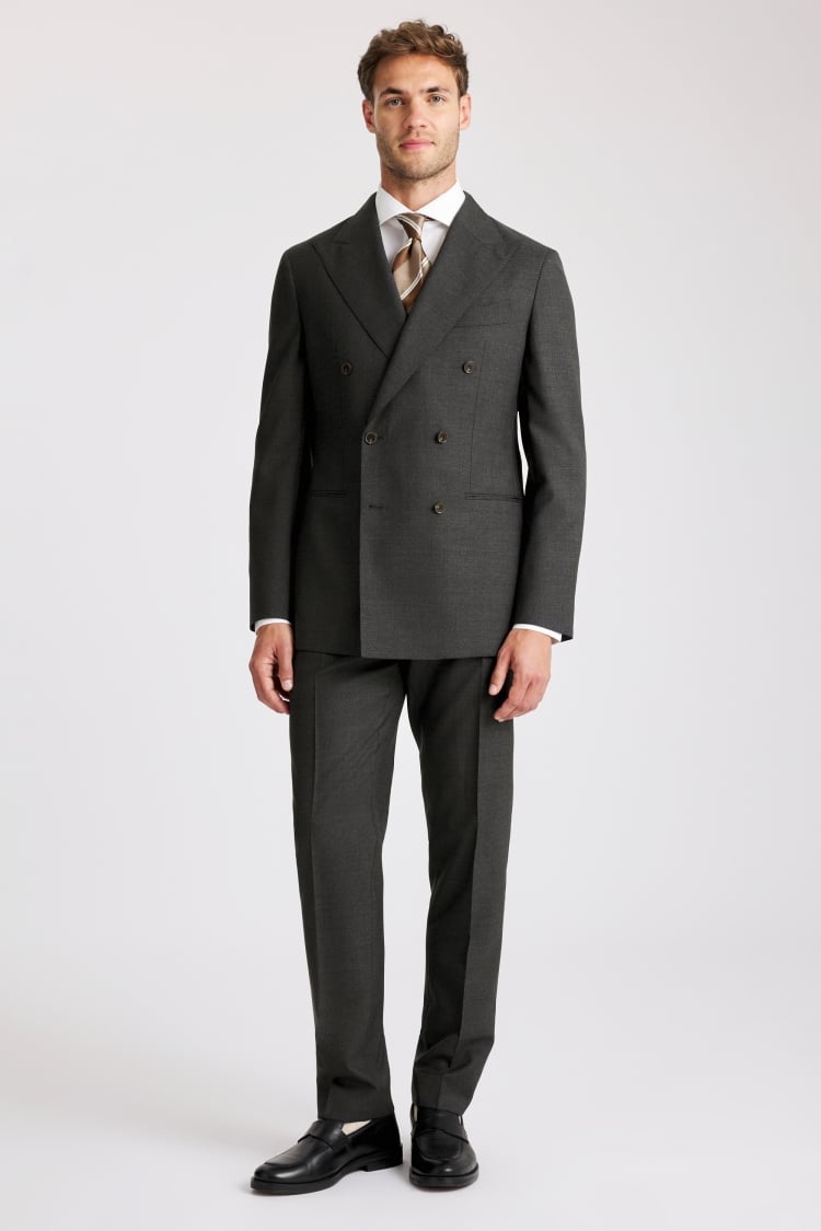 Italian Tailored Fit Charcoal Suit
