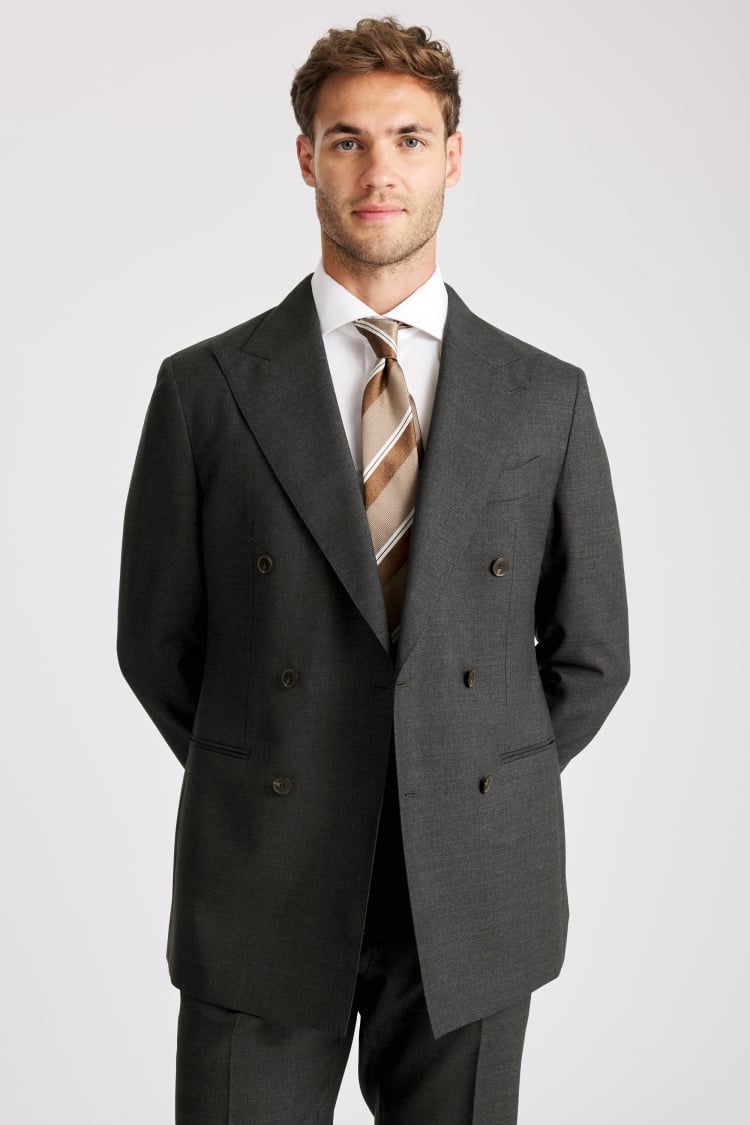 Italian Tailored Fit Charcoal Suit