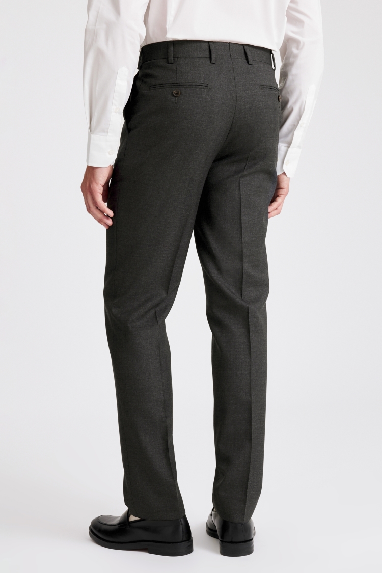 Italian Tailored Fit Charcoal Trousers