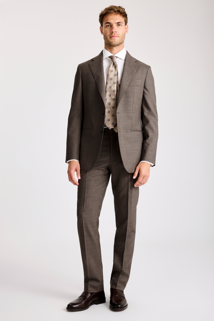 Italian Tailored Fit Light Brown Jacket 