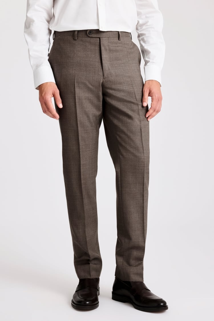 Italian Tailored Fit Light Brown Suit