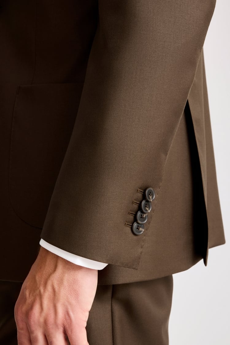 Italian Tailored Fit Tobacco Twill Suit