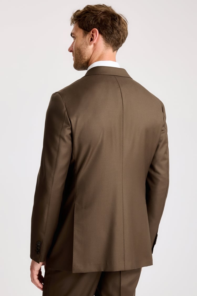 Italian Tailored Fit Tobacco Twill Suit