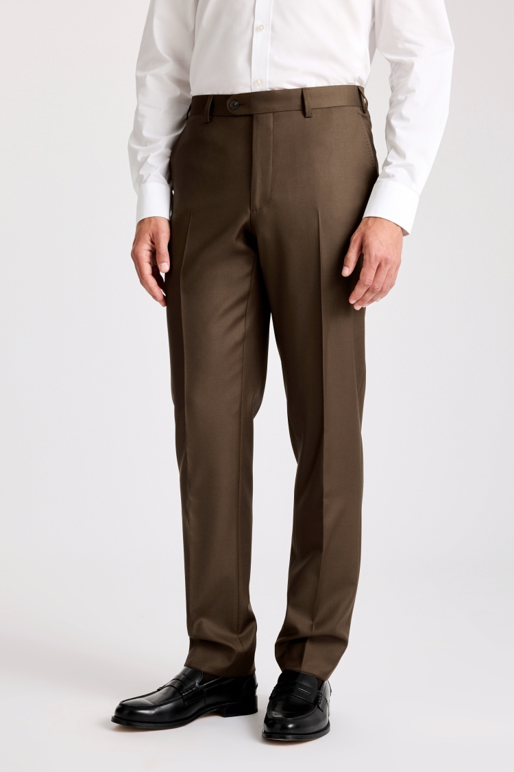 Italian Tailored Fit Tobacco Twill Suit