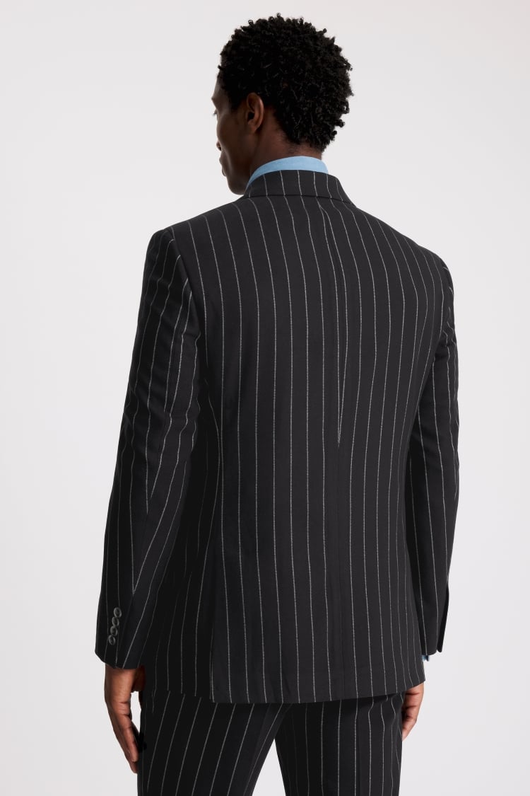 Tailored Fit Navy Stripe Suit