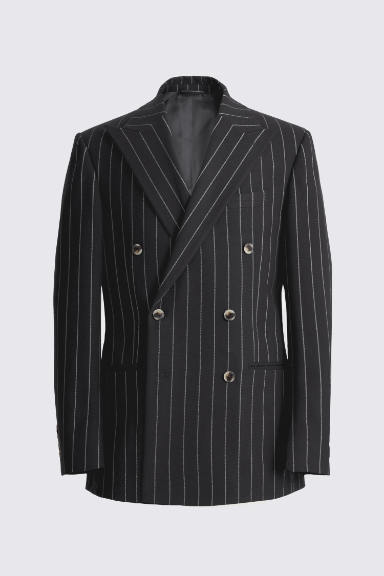 Tailored Fit Navy Stripe Suit