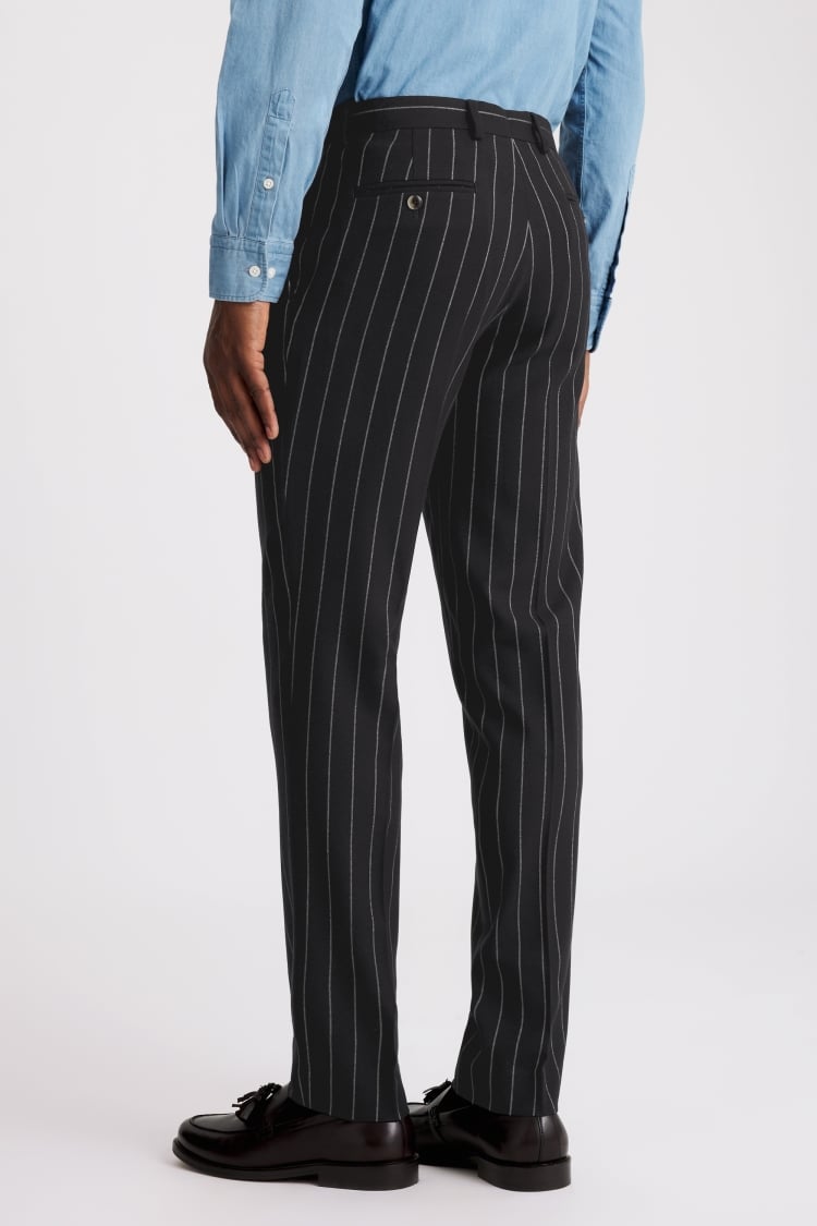 Tailored Fit Navy Stripe Trouser