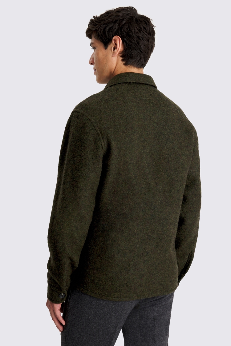 Italian Green Knit Overshirt