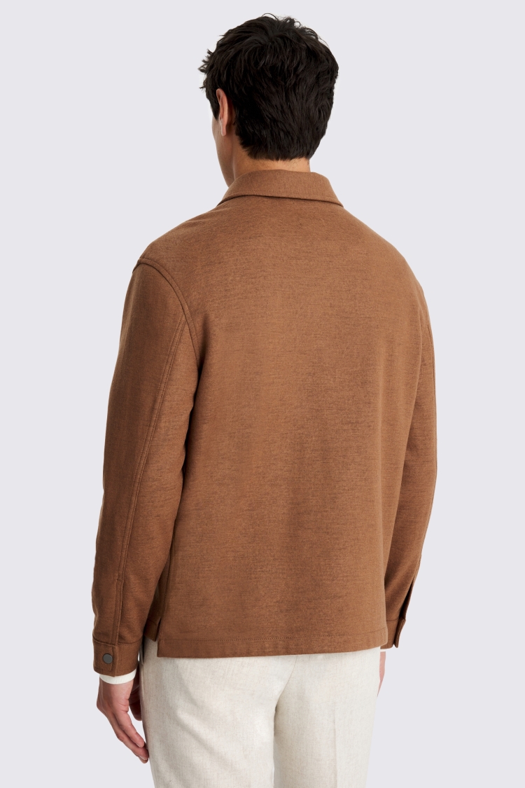Rust Zip Popover Overshirt