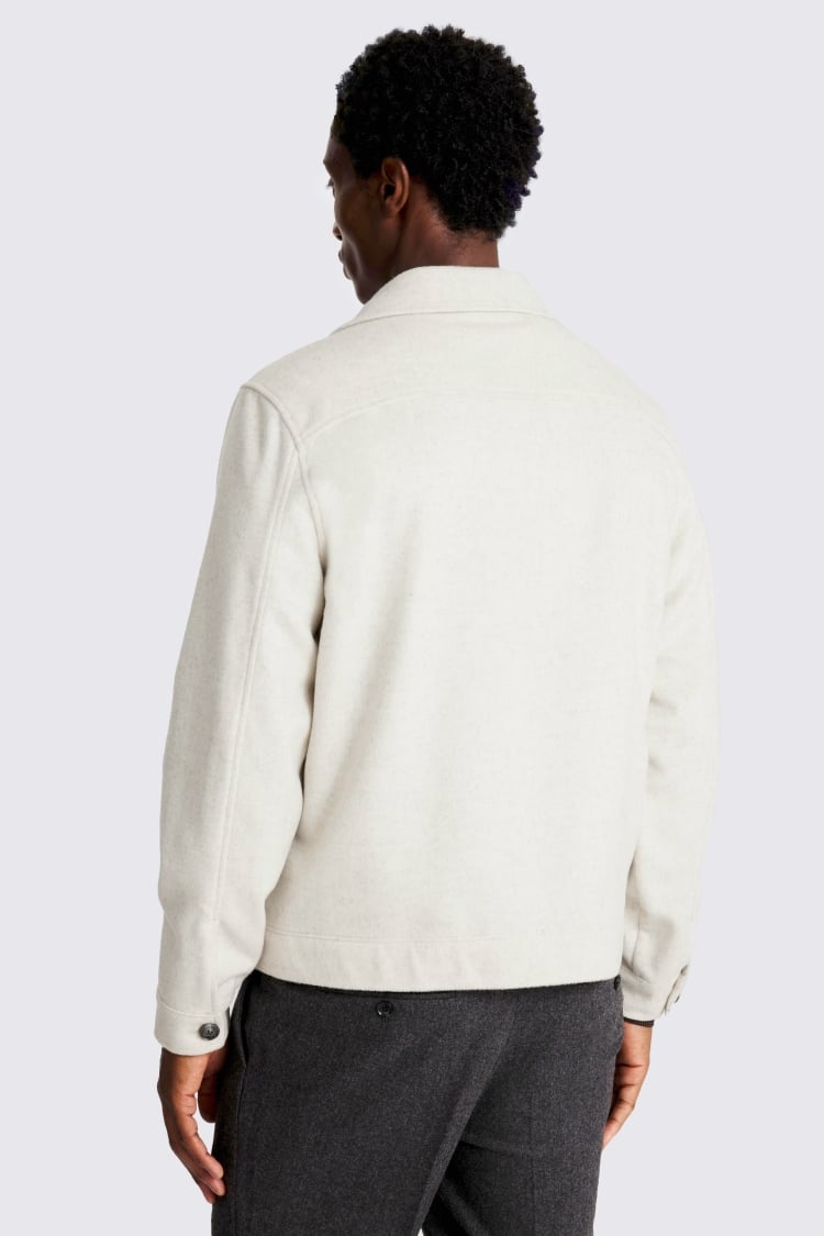 Off White Flannel Overshirt