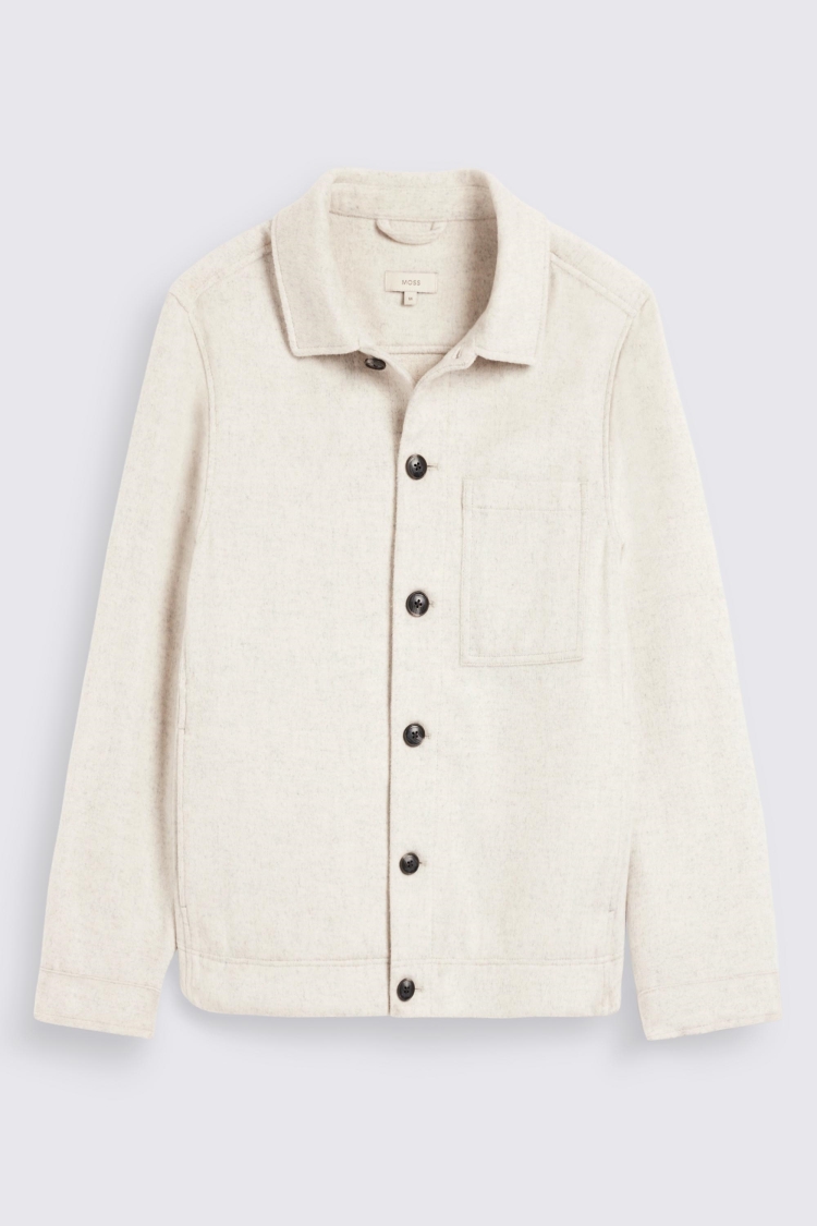 Off White Flannel Overshirt