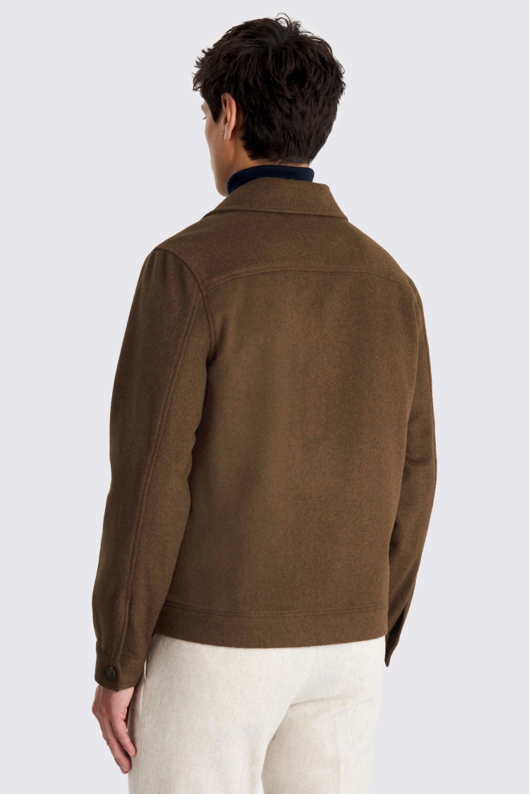 Tobacco Flannel Overshirt