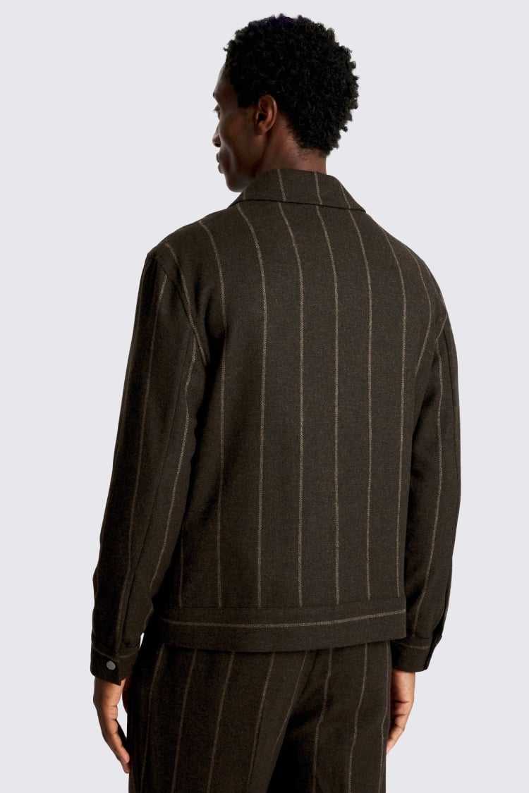 Brown Stripe Shacket 