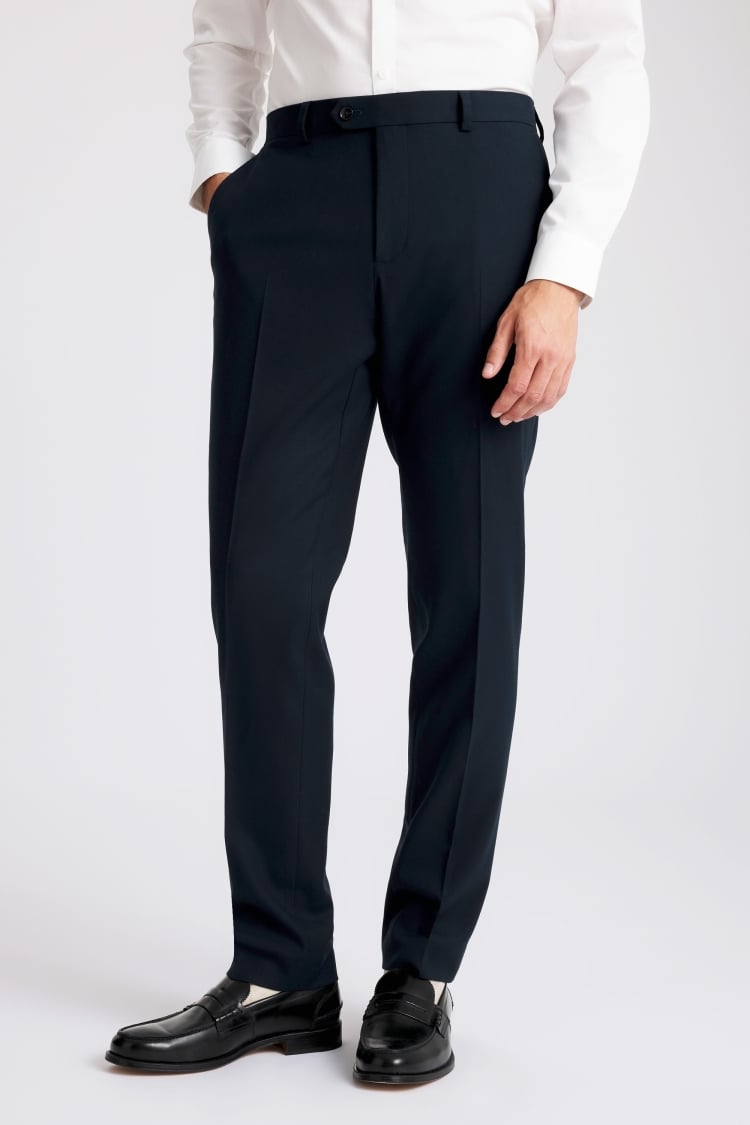 Slim Fit Dark Teal Flannel Pants