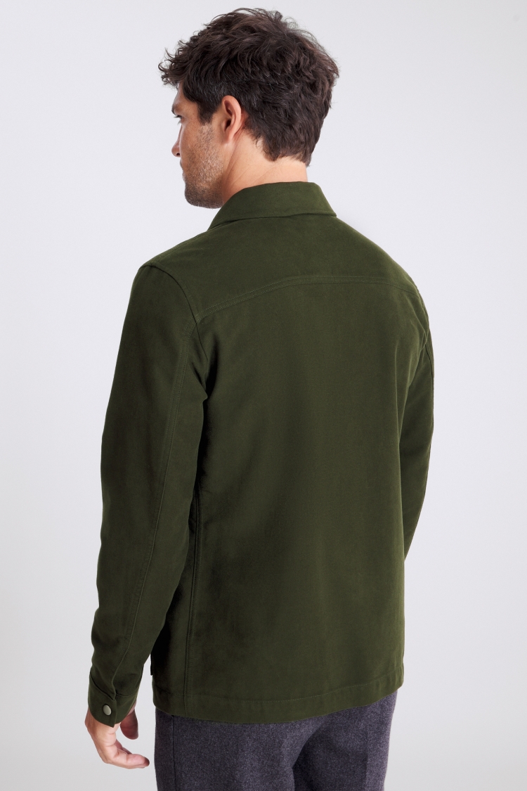 Khaki Moleskin Chore Overshirt
