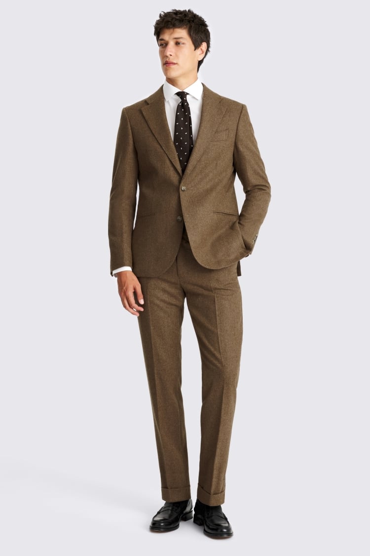 Tailored Fit Gold Flannel Jacket