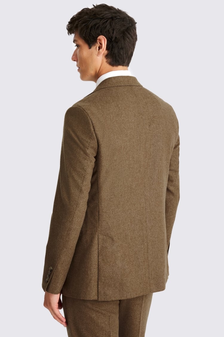 Tailored Fit Gold Flannel Jacket