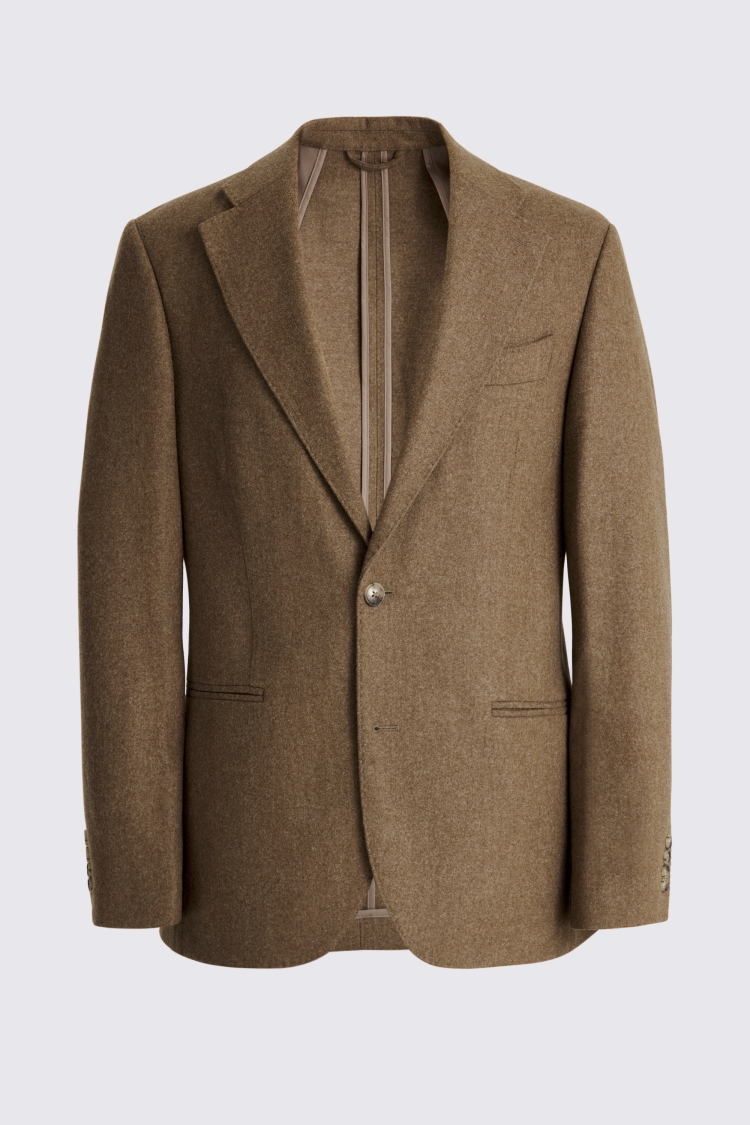 Tailored Fit Gold Flannel Jacket