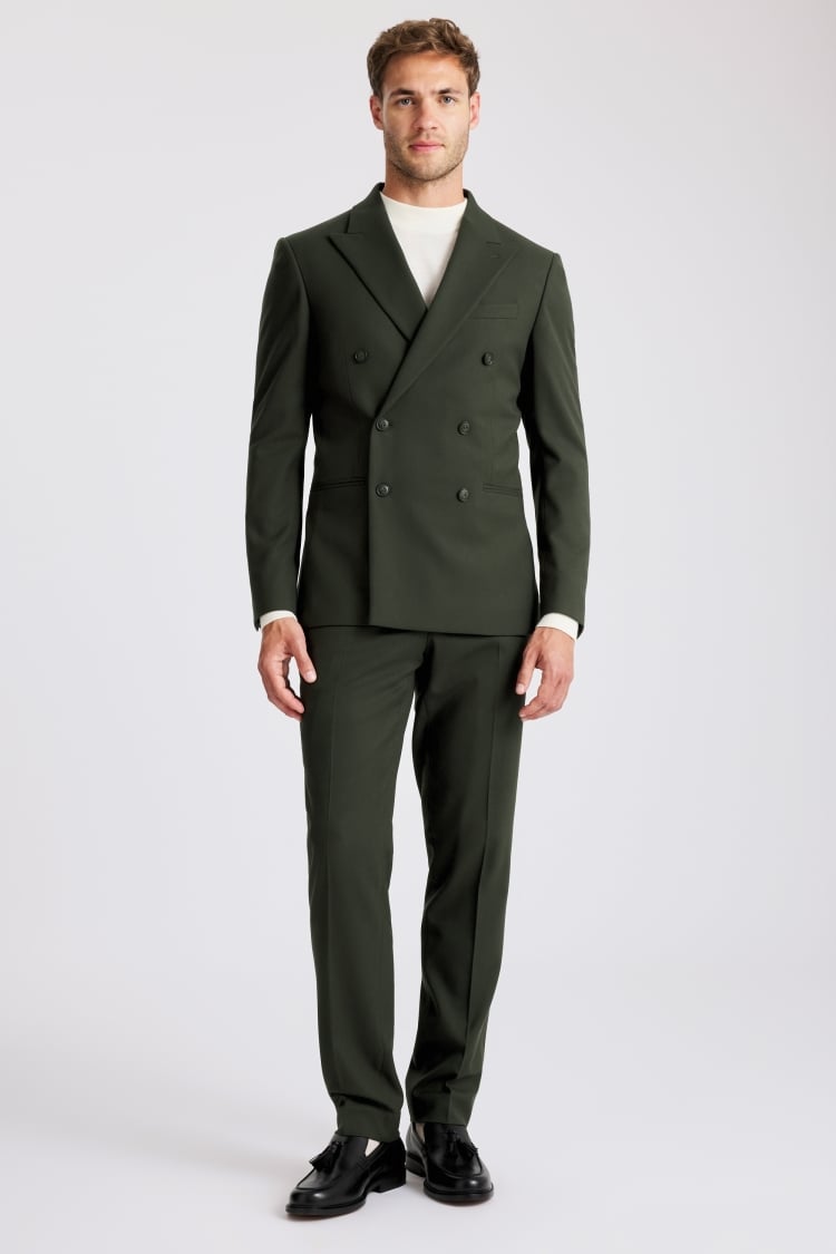Slim Fit Khaki Flannel Jacket