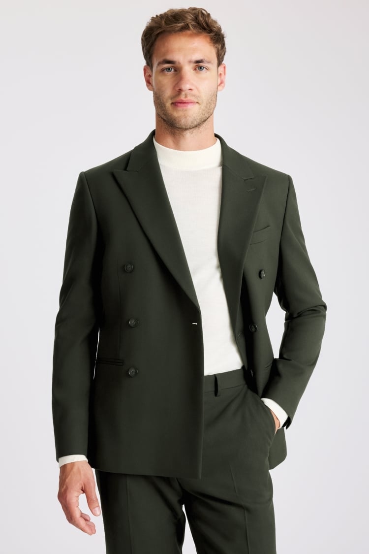 Slim Fit Khaki Flannel Jacket