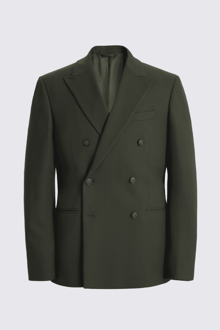 Slim Fit Khaki Flannel Jacket