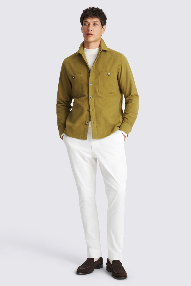 Olive Moleskin Overshirt