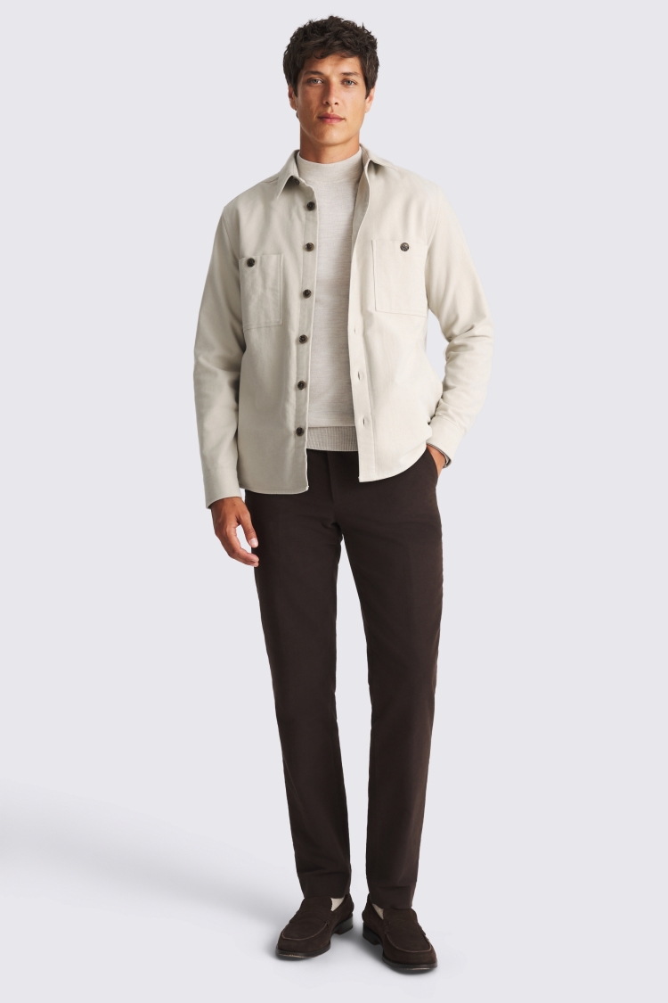 Off White Moleskin Overshirt