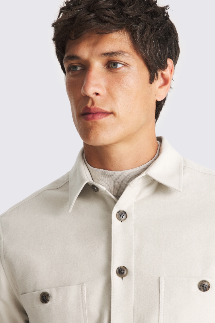 Off White Moleskin Overshirt