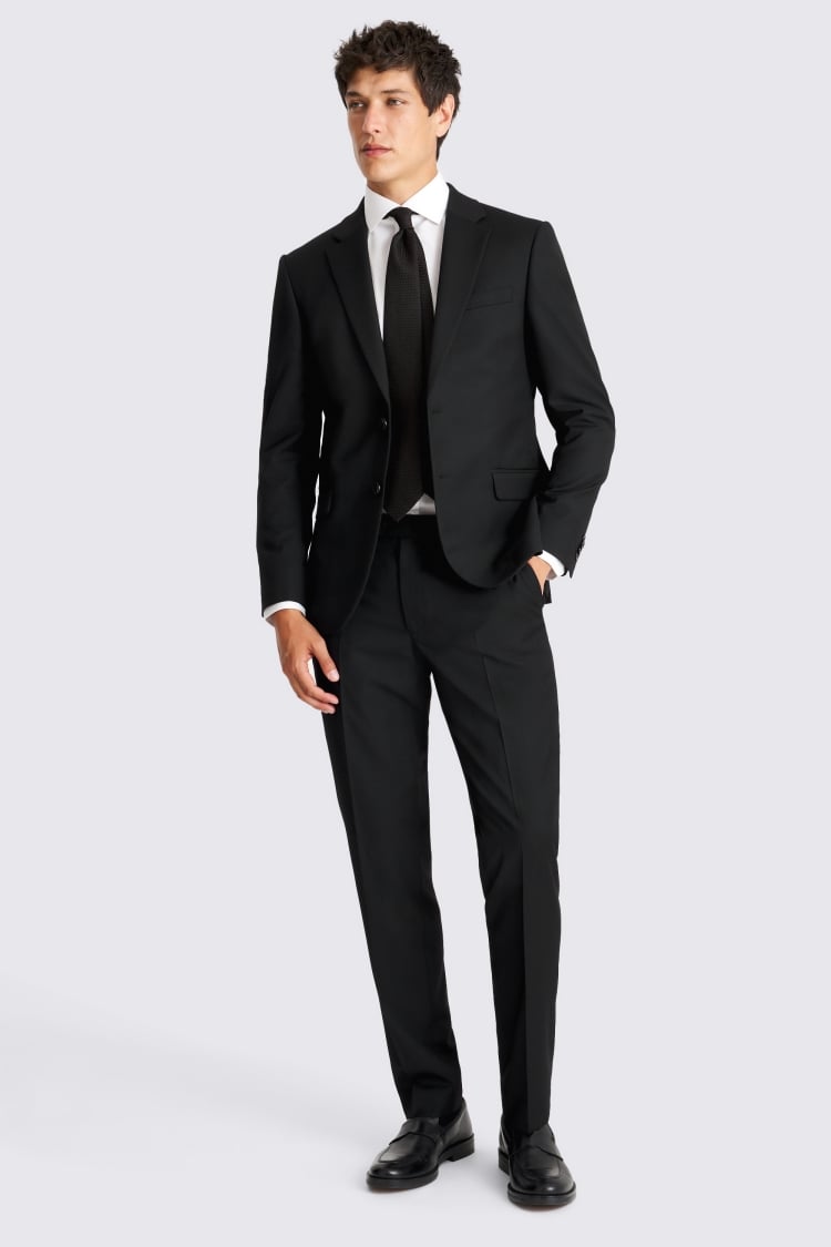 French Connection Slim Fit Black Suit