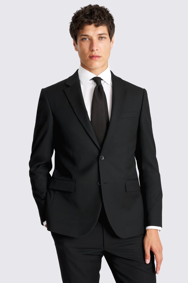 Slim Fit Black Suit Jacket 