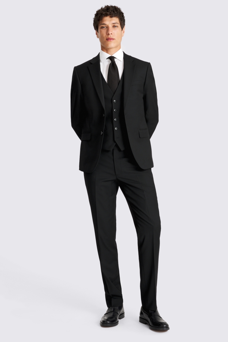 French Connection Slim Fit Black Suit