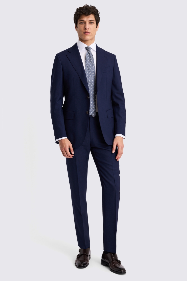 Italian Tailored Fit Bright Blue Jacket