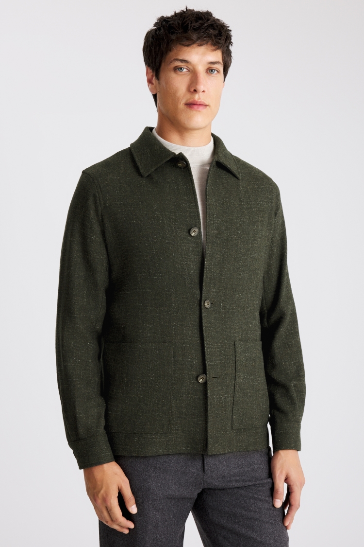 Dark Green Shacket