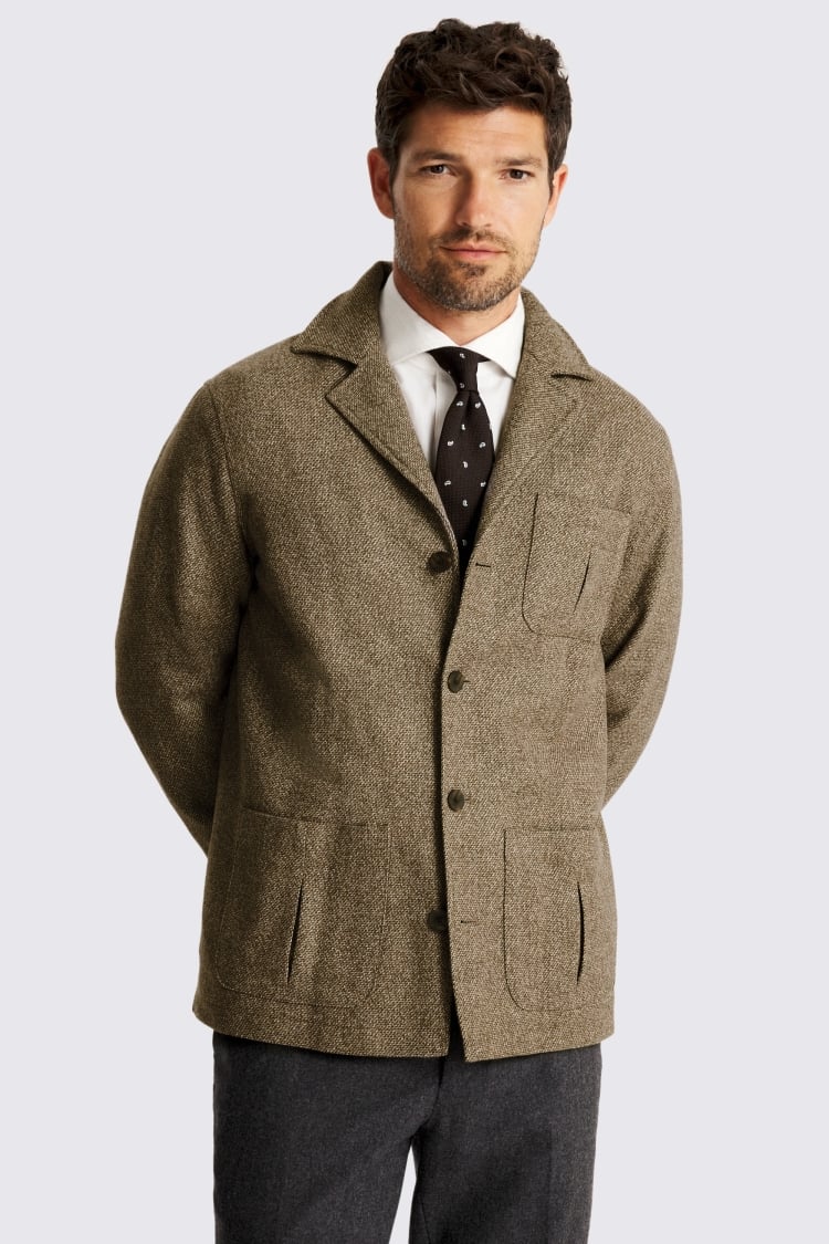 Taupe Safari Shacket