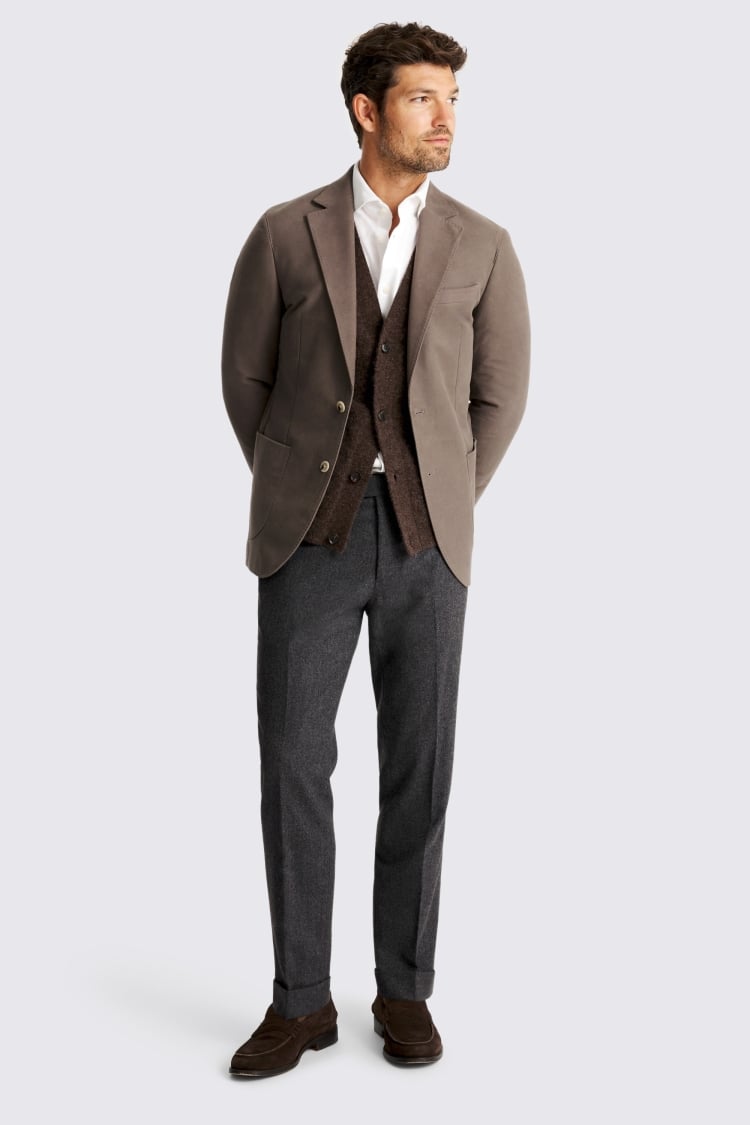 Taupe Moleskin Jacket